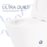Унітаз підвісний Qtap Swan безобідковий з сідінням Soft-close QT16335180W Фото - 4