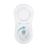 Унітаз підвісний Qtap Swan безобідковий з сідінням Soft-close QT16335180W Фото - 5