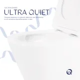 Унитаз подвесной Qtap Swan безободковый с сиденьем Soft-close QT16335180W Фото - 4