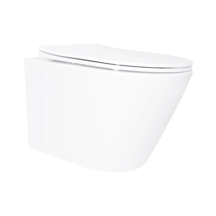 Унитаз подвесной Qtap Swan безободковый с сиденьем Soft-close QT16335180W