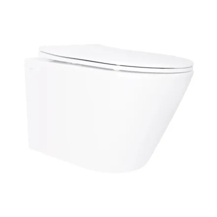 Унитаз подвесной Qtap Swan безободковый с сиденьем Soft-close QT16335180W