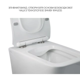 Комплект Qtap Crow 2 в 1: унитаз подвесной Rimless + биде подвесное Фото - 3