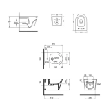 Комплект Qtap Swan 2 в 1: унитаз подвесной Rimless + биде подвесное (SD00053559) Фото - 6