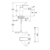 Змішувач для біде Qtap Tern QTTER255CRM47589 Chrome (SD00053713) Фото - 6