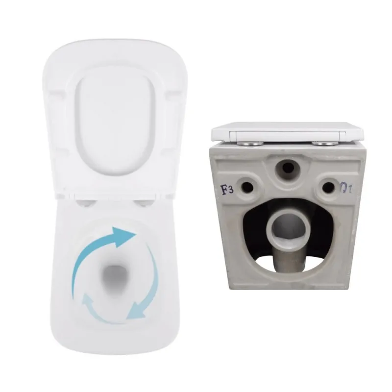 Акційний набір: Унітаз підвісний Qtap Jay Ultra Quiet + Tern Ultra Quiet кераміка білий (SD00054048) Фото - 1