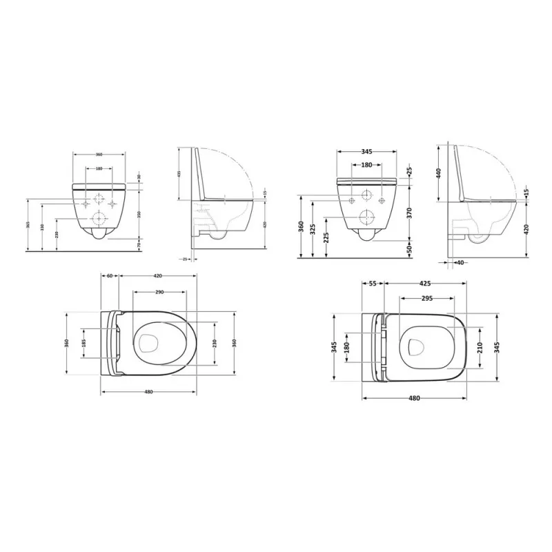 Акційний набір: Унітаз підвісний Qtap Jay Ultra Quiet + Tern Ultra Quiet кераміка білий (SD00054048) Фото - 7