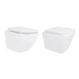 Акційний набір: Унітаз підвісний Qtap Jay Ultra Quiet + Tern Ultra Quiet кераміка білий (SD00054048)