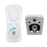 Акційний набір: Унітаз підвісний Qtap Jay Ultra Quiet + Tern Ultra Quiet кераміка білий (SD00054048) Фото - 1