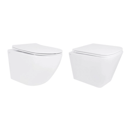 Акционный набор: Унитаз подвесной Qtap Jay Ultra Quiet + Tern Ultra Quiet керамика белый (SD00054048)
