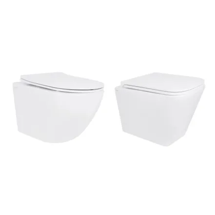 Акционный набор: Унитаз подвесной Qtap Jay Ultra Quiet + Tern Ultra Quiet керамика белый (SD00054048)