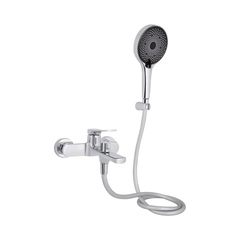 Смеситель для ванны Qtap Slavonice (с душевым гарнитуром) QTSLV259CRM48034 Chrome (SD00054158)