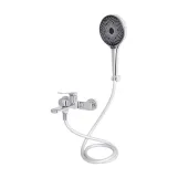 Смеситель для ванны Qtap Slavonice (с душевым гарнитуром) QTSLV259CRM48034 Chrome (SD00054158) Фото - 5