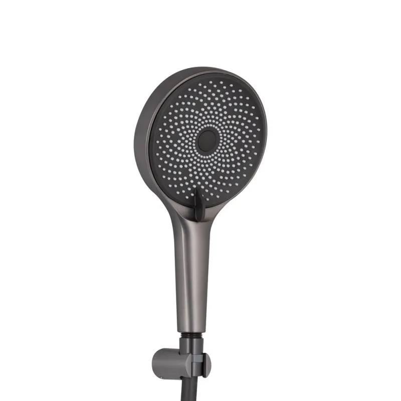 Смеситель для ванны Qtap Slavonice (с душевым гарнитуром) QTSLV259GMB48035 Gunmetal Black PVD (SD00054159) Фото - 3