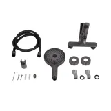 Смеситель для ванны Qtap Slavonice (с душевым гарнитуром) QTSLV259GMB48035 Gunmetal Black PVD (SD00054159) Фото - 1