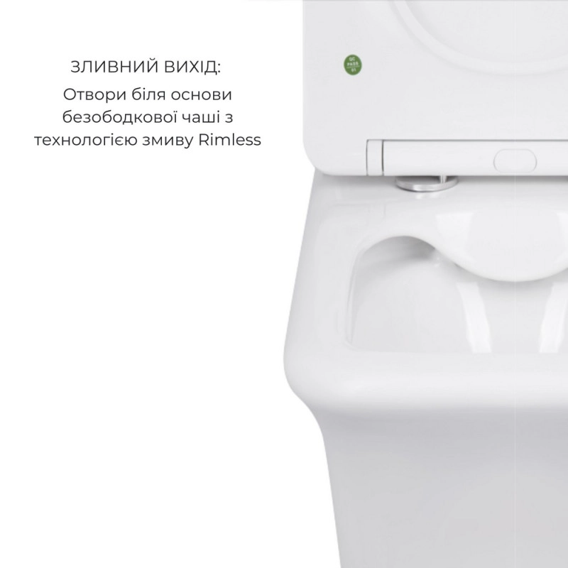 Комплект унітазів Qtap Scorpio Ultra Quiet + Kalao Rimless кераміка білий (SD00054163) Фото - 2