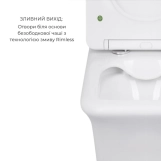 Комплект унітазів Qtap Scorpio Ultra Quiet + Kalao Rimless кераміка білий (SD00054163) Фото - 2