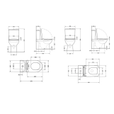 Комплект унітазів Qtap Scorpio Ultra Quiet + Kalao Rimless кераміка білий (SD00054163) Фото - 7