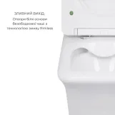Комплект унитазов Qtap Scorpio Ultra Quiet + Kalao Rimless керамика белый (SD00054163) Фото - 2