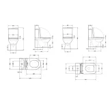 Комплект унитазов Qtap Scorpio Ultra Quiet + Kalao Rimless керамика белый (SD00054163) Фото - 7