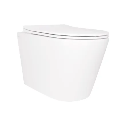 Унитаз подвесной Qtap Scorpio безободковый Ultra Quiet с сиденьем Soft-close QT14332380ASW