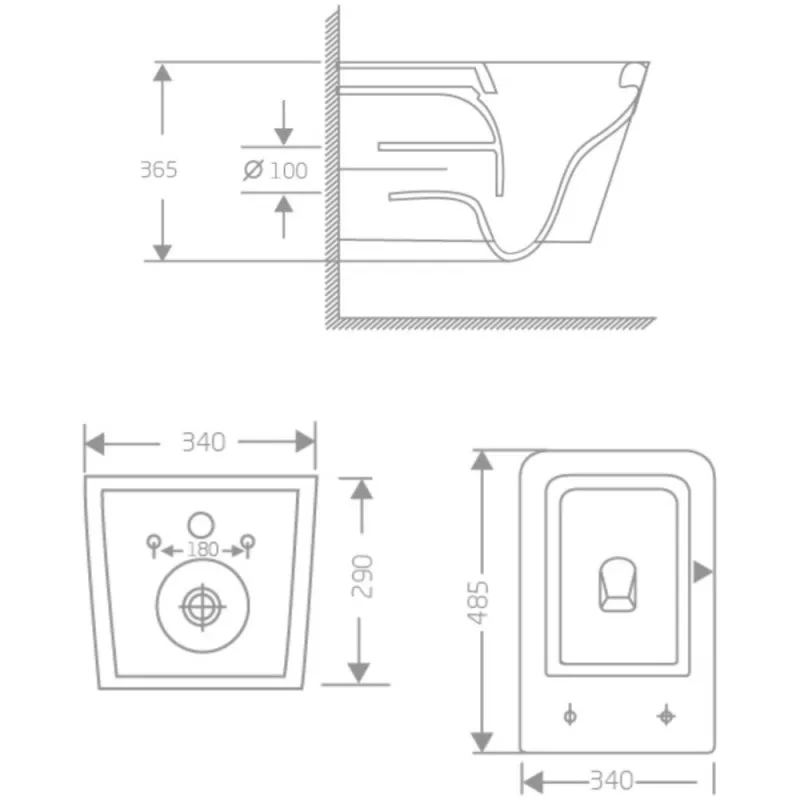 Унітаз підвісний Qtap Crow Rimless керамічний білий з сидінням Slim Duroplast Soft-close Quick Release (SD00054228) Фото - 6