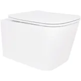Унітаз підвісний Qtap Crow Rimless керамічний білий з сидінням Slim Duroplast Soft-close Quick Release (SD00054228)