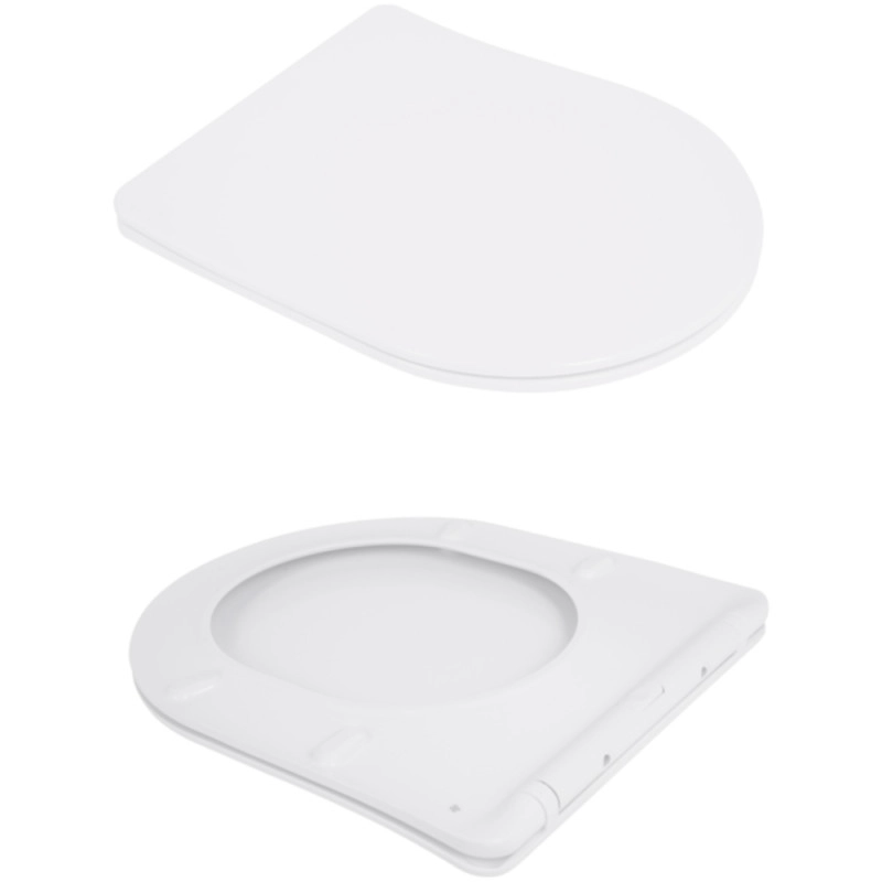 Унітаз підвісний Qtap Jay Rimless керамічний білий з сидінням Slim Duroplast (SD00054231) Фото - 2