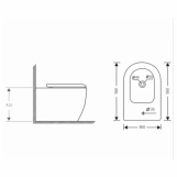 Біде підлогове Qtap Jay 560х360х410 мм, White QT07443375W (SD00054234) Фото - 1
