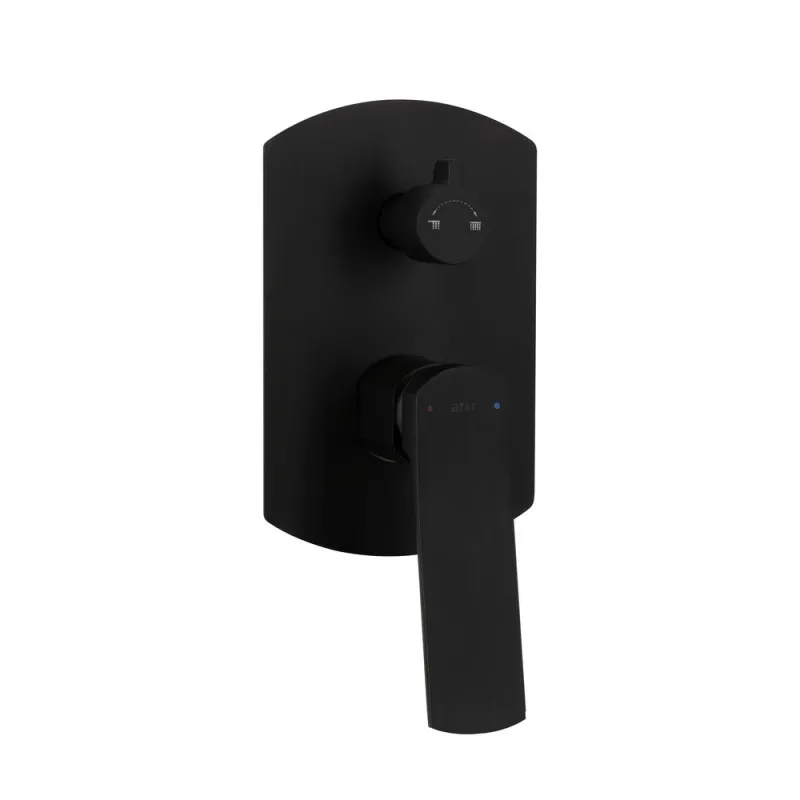 Комплект для душа Qtap Robin Black Chrome: Смесители QTROB4060102K+QTROB1060M102K+Тримач QT829910842854GRP+Шланг QTHADPVC160G+Лейка QTRUCA120R3GRP Фото - 6