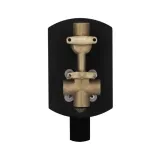 Комплект для душа Qtap Robin Black Chrome: Смесители QTROB4060102K+QTROB1060M102K+Тримач QT829910842854GRP+Шланг QTHADPVC160G+Лейка QTRUCA120R3GRP Фото - 4