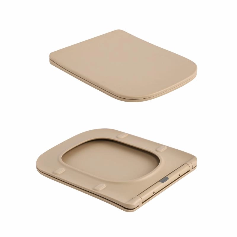 Унитаз подвесной Qtap Tern Ultra Quiet Керамика бежевый с сиденьем Slim (SD00054290) Фото - 7