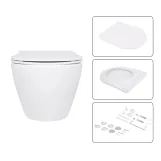 Готовое решение Qtap для ванной комнаты: подвесной унитаз Jay Ultra Quiet 520x360x320 + комплект инсталляции Nest 4 в 1 (линейная клавиша White) Фото - 6