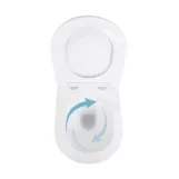 Готове рішення Qtap для ванної кімнати: підвісний унітаз Swan Ultra Quiet 520x360x320 + комплект інсталяції Nest 4 в 1 (лінійна клавіша White) Фото - 5