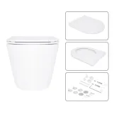 Готовое решение Qtap для ванной комнаты: подвесной унитаз Swan Ultra Quiet 520x360x320 + комплект инсталляции Nest 4 в 1 (квадратная клавиша Chrome) Фото - 6