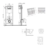 Готове рішення Qtap для ванної кімнати: підвісний унітаз Crow Ultra Quiet 520x360x290 + комплект інсталяції Nest 4 в 1 (кругла клавіша Satin) Фото - 1