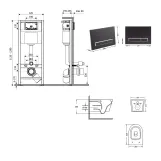 Готове рішення Qtap для ванної кімнати: підвісний унітаз Swan Ultra Quiet 520x360x320 + комплект інсталяції Nest 4 в 1 (лінійна клавіша Black mat) Фото - 1