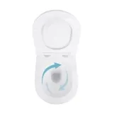Готове рішення Qtap для ванної кімнати: підвісний унітаз Swan Ultra Quiet 520x360x320 + комплект інсталяції Nest 4 в 1 (лінійна клавіша Black mat) Фото - 5