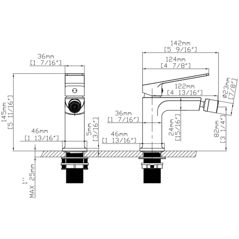 Смеситель для биде Qtap Capricorn Chrome QTCAP2060102C48223 (SD00054347) Фото - 6
