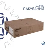 Комплект Qtap Virgo N: Раковина накладна 560x380x130 мм, White, прямокутна + Донний клапан Pop-up PU02 Фото - 4