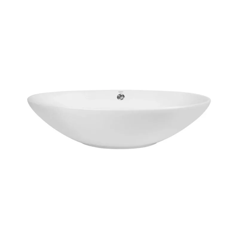 Комплект Qtap Dove: Раковина накладна 635x420x150 мм, White, овальна + Донний клапан Pop-up PU02O Фото - 4