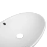 Комплект Qtap Dove: Раковина накладна 635x420x150 мм, White, овальна + Донний клапан Pop-up PU02O Фото - 2
