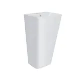 Комплект Qtap Tern: Раковина-моноблок підлогова 440x380x830 мм, White + Донний клапан Pop-up PU02O Фото - 2