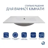 Комплект Albatross: Раковина врізна меблева 720x460x180 мм, White, прямокутна + Донний клапан Pop-up PU02O Фото - 2