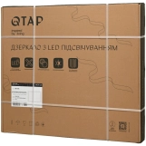 Дзеркало Qtap Mideya (MI2)  800х700 з LED-підсвічуванням QT2078NCF807048476 (SD00054600) Фото - 6