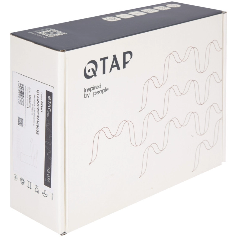 Смеситель для раковины низкий Qtap Arvin QTARV270CRM48638 Chrome (SD00054762) Фото - 1
