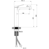 Смеситель для раковины высокий Qtap Arvin QTARV269CRM48639 Chrome (SD00054763) Фото - 7