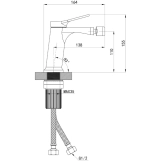 Змішувач для біде  Qtap Arvin QTARV255CRM48642 Chrome (SD00054766) Фото - 6