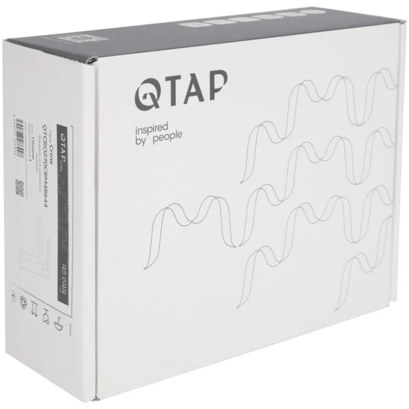 Смеситель для раковины низкий Qtap Crow QTCRO270CRM48644 Chrome (SD00054768) Фото - 1