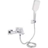 Змішувач для ванни Qtap Crow з душовим гарнітуром QTCRO259CRM48646 Chrome (SD00054770)