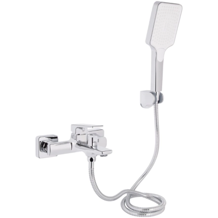Смеситель для ванны Qtap Crow с душевым гарнитуром QTCRO259CRM48646 Chrome (SD00054770)